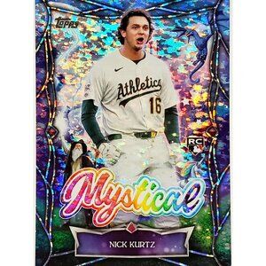 NICK KURTZ ROOKIE FOIL "MYSTICAL" 2025 TOPPS UPDATE #MYS-17, ATHLETICS